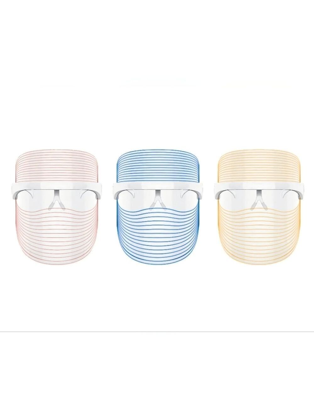 DMH Aesthetics Light Shield LED Light Therapy Mask Red, Blue, Amber - New In Box